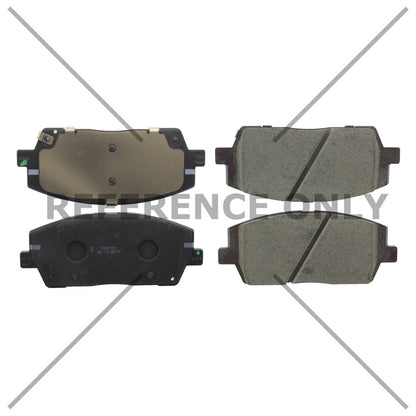 Centric Parts Disc Brake Pad Set Posi Quiet Ceramic with Shims for 2020-2024 Hyundai Palisade 2020-2022 Kia Telluride 105.22150