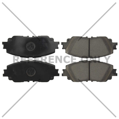 Centric Parts Disc Brake Pad Set Posi Quiet Ceramic with Shims for 2019-2023 Lexus ES300h, ES350, UX200, UX250h, Toyota Avalon, Camry, C-HR, RAV4, Venza 105.60150