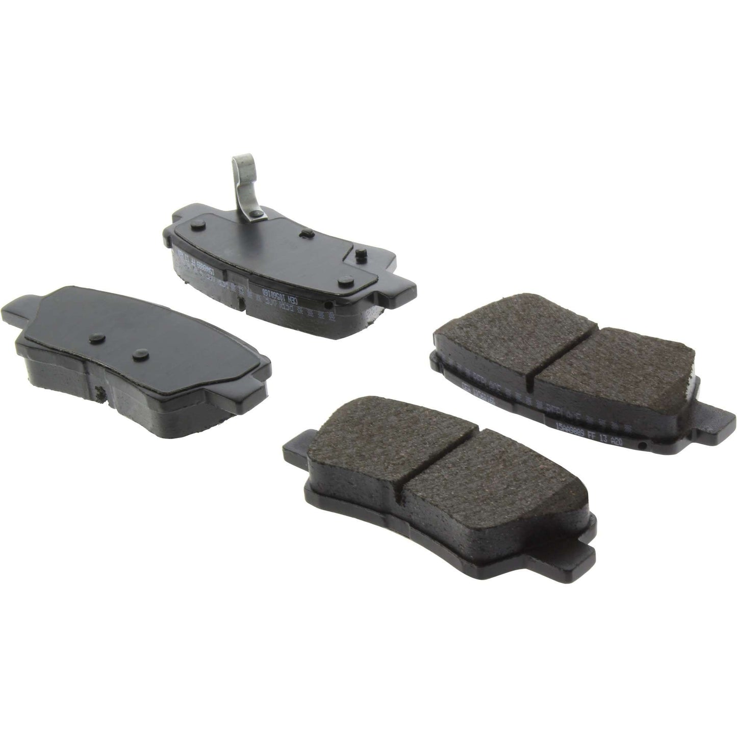 Centric Parts Disc Brake Pad Set Posi Quiet Ceramic with Shims for 2019-2022 Hyundai Nexo, 2016-2021 Tucson, 2017-2020 Kia Cadenza & Sportage 105.60160
