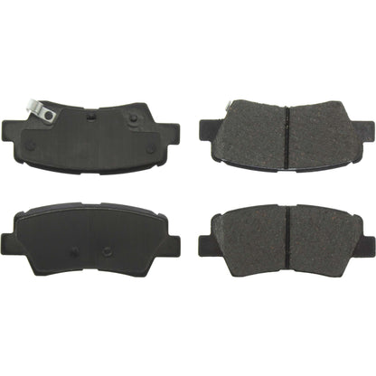 Centric Parts Disc Brake Pad Set Posi Quiet Ceramic with Shims for 2019-2022 Hyundai Nexo, 2016-2021 Tucson, 2017-2020 Kia Cadenza & Sportage 105.60160
