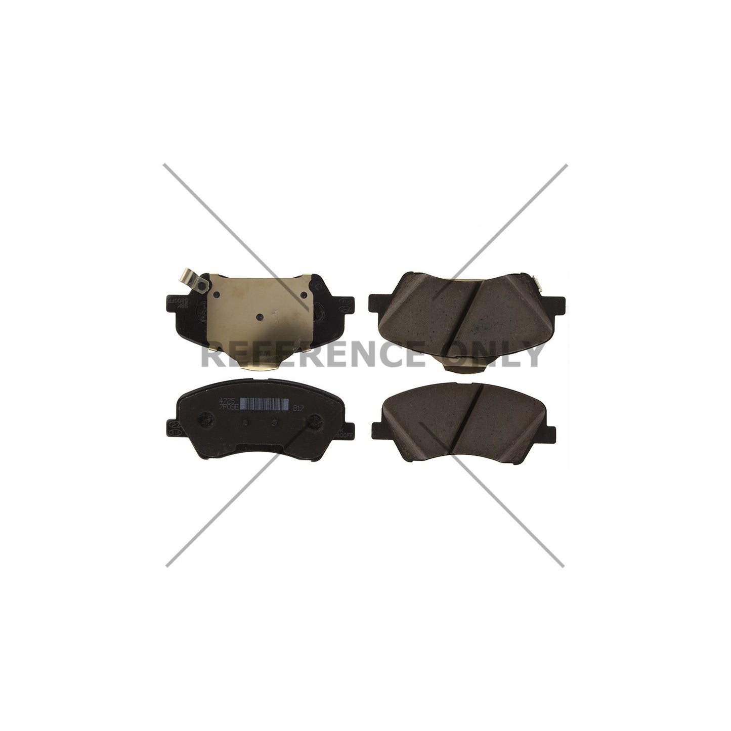 Centric Parts Disc Brake Pad Set Posi Quiet Ceramic with Shims for 2018-2022 Hyundai Accent 2020-2017 Kia Rio 105.60240