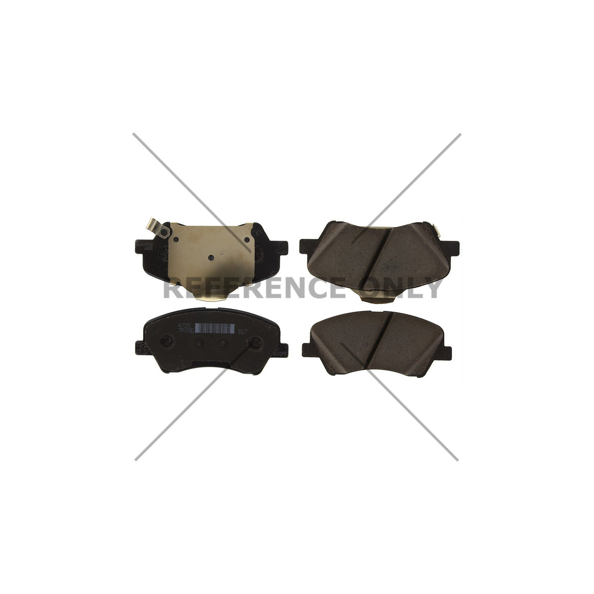 Centric Parts Disc Brake Pad Set Posi Quiet Ceramic with Shims for 2018-2022 Hyundai Accent 2020-2017 Kia Rio 105.60240