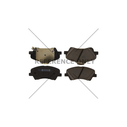 Centric Parts Disc Brake Pad Set Posi Quiet Ceramic with Shims for 2018-2022 Hyundai Accent 2020-2017 Kia Rio 105.60240
