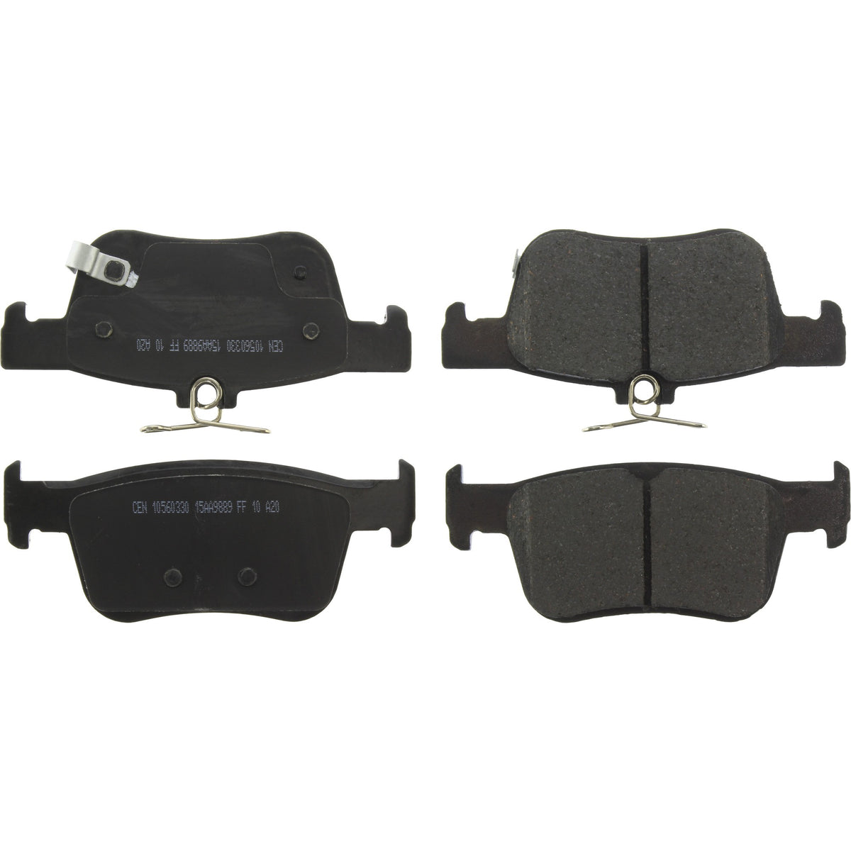 Centric Parts Disc Brake Pad Set Posi Quiet Ceramic with Shims for 2018-2020 Honda Accord, 2020-2021 Civic, 2019-2022 Insight 105.60330