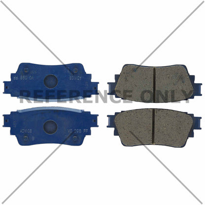 Centric Parts Disc Brake Pad Set Posi Quiet Ceramic with Shims for 2018-2022 Mitsubishi Eclipse Cross Outlander