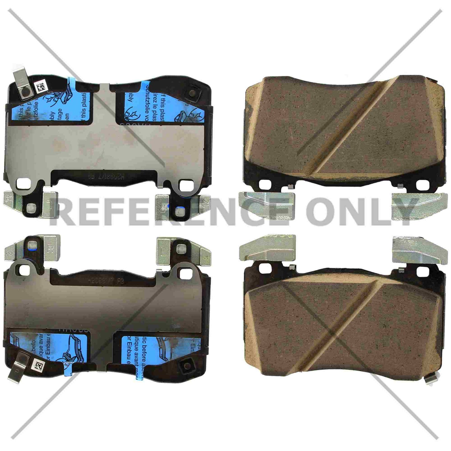 Centric Parts Disc Brake Pad Set Posi Quiet Ceramic with Shims for 2022-2019 Kia Stinger 2022-2018 Genesis G70 105.60420