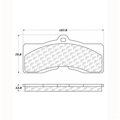 Centric Parts Disc Brake Pad Set Posi Quiet Extended Wear with Shims and Hardware for Chevrolet Camaro 1969 Corvette 1982-1963 106.00080