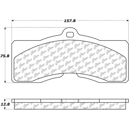 Centric Parts Disc Brake Pad Set Posi Quiet Extended Wear with Shims and Hardware for Chevrolet Camaro 1969 Corvette 1982-1963 106.00080