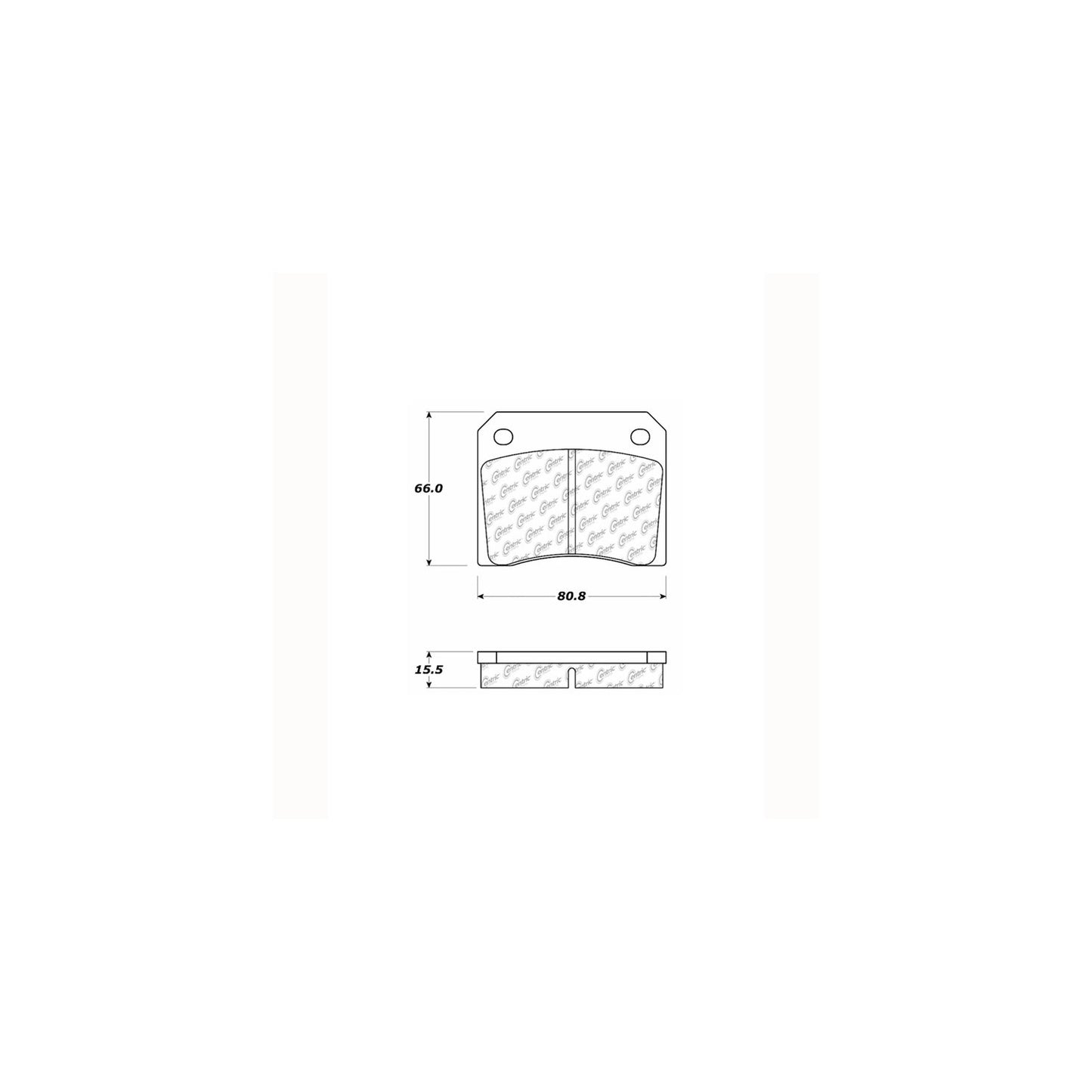Centric Parts Disc Brake Pad Set Posi Quiet Extended Wear with Shims 106.00090