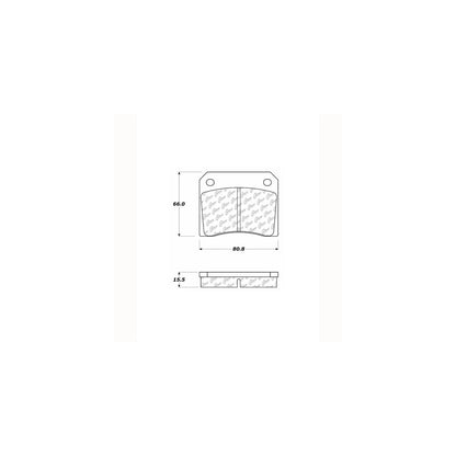 Centric Parts Disc Brake Pad Set Posi Quiet Extended Wear with Shims 106.00090