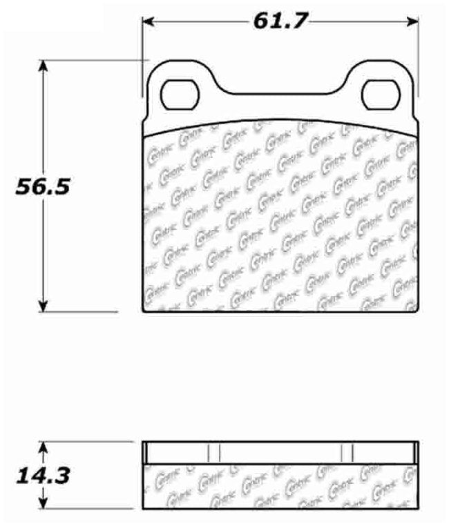 Centric Parts Disc Brake Pad Set Posi Quiet Extended Wear with Shims 106.00310