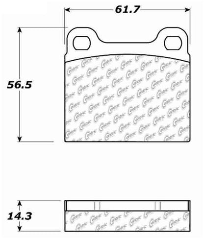 Centric Parts Disc Brake Pad Set Posi Quiet Extended Wear with Shims 106.00310