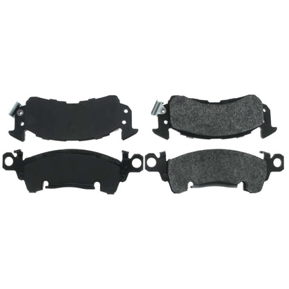 Centric Parts Disc Brake Pad Set Posi Quiet Extended Wear with Shims and Hardware for 1973-1991 Buick Models 106.00520