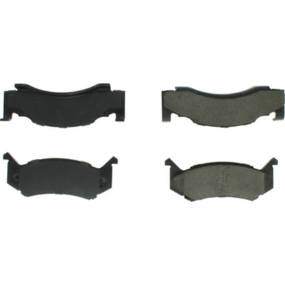 Centric Parts Disc Brake Pad Set Posi Quiet Extended Wear with Shims and Hardware for 1975-1974 Chrysler Imperial 106.01230