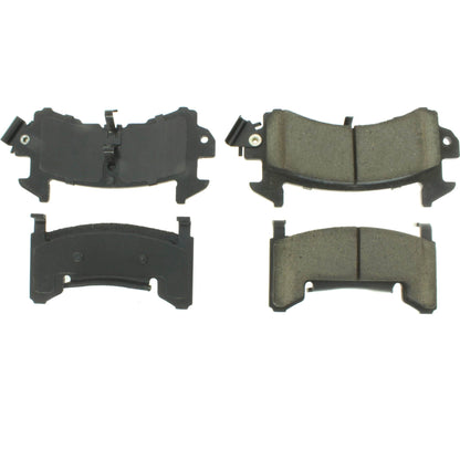 Centric Parts Disc Brake Pad Set Posi Quiet Extended Wear with Shims and Hardware for 1981-1997 Buick, Chevrolet, Cadillac 106.01540