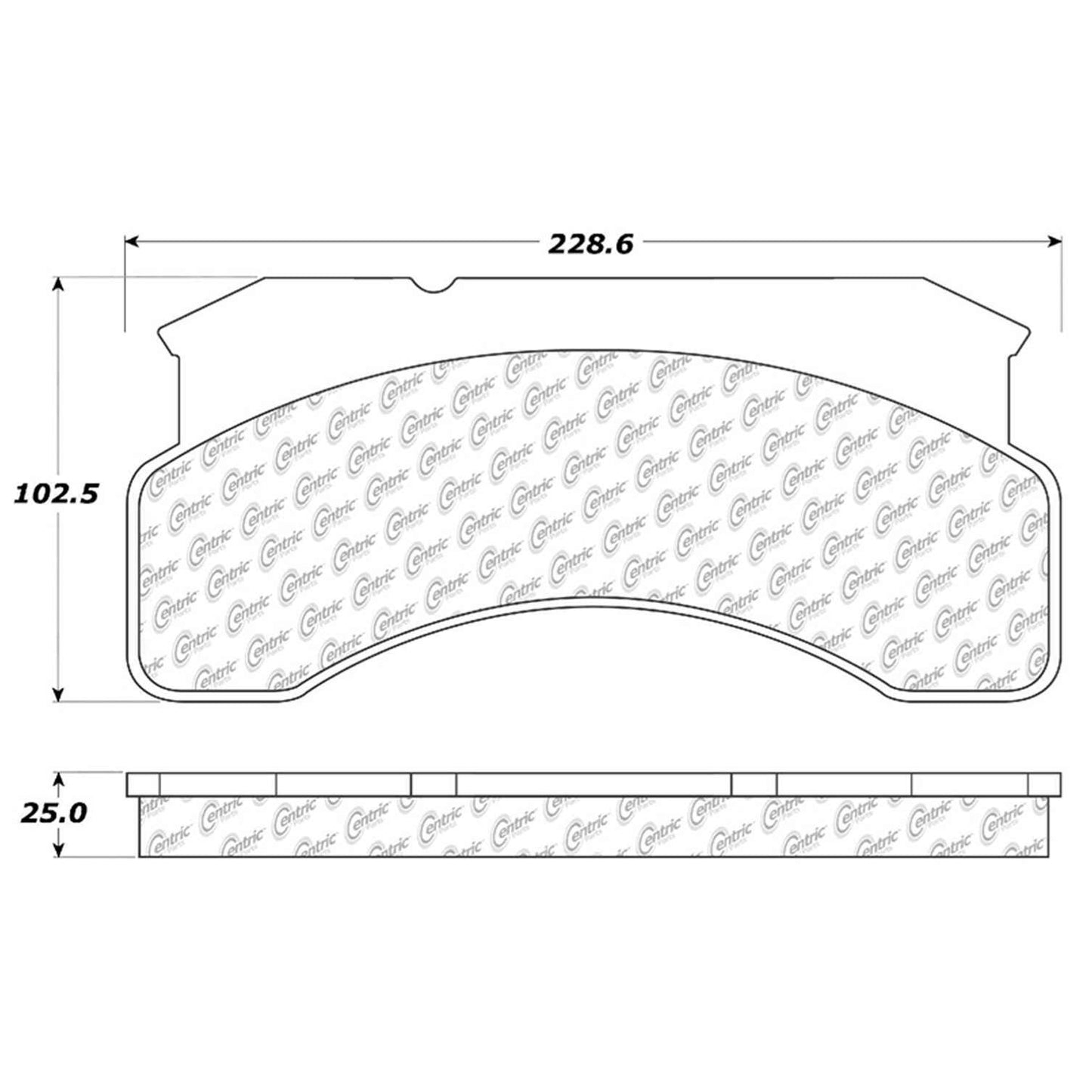 Centric Parts Disc Brake Pad Set Posi Quiet Extended Wear with Shims for Ford 1994-1986
