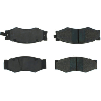 Centric Parts Disc Brake Pad Set Posi Quiet Extended Wear with Shims and Hardware for 1990-1997 Infiniti, Nissan, Honda