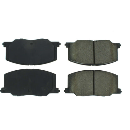 Centric Parts Disc Brake Pad Set Posi Quiet Extended Wear with Shims and Hardware for 1990-1991 Lexus ES250, 1987-1991 Toyota Camry, 1988-1993 Celica 106.03560