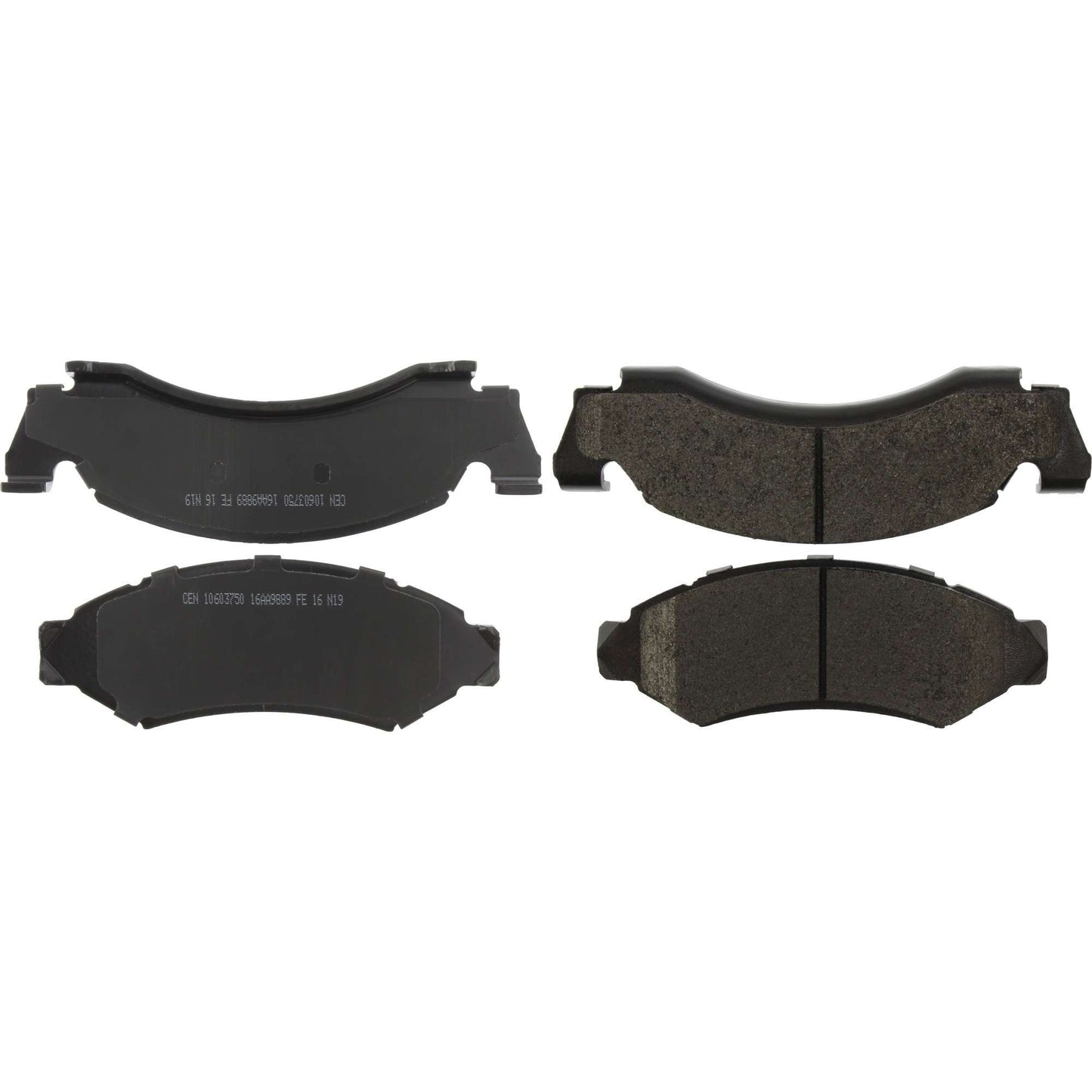Centric Parts Disc Brake Pad Set Posi Quiet Extended Wear with Shims and Hardware for 1993-1986 Ford Bronco, E-150 Econoline, F-150 106.03750