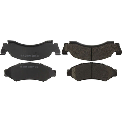 Centric Parts Disc Brake Pad Set Posi Quiet Extended Wear with Shims and Hardware for 1993-1986 Ford Bronco, E-150 Econoline, F-150 106.03750