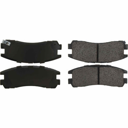 Centric Parts Disc Brake Pad Set Posi Quiet Extended Wear with Shims and Hardware for 2005-1995 Chrysler Sebring 106.03830