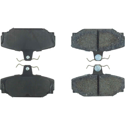 Centric Parts Disc Brake Pad Set Posi Quiet Extended Wear with Shims and Hardware for Volvo 740-960, S70-90, V70-90 106.03910