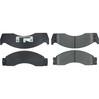 Centric Parts Disc Brake Pad Set Posi Quiet Extended Wear with Shims and Hardware for Ford E-450 Econoline Super Duty 2002-2000 106.04110