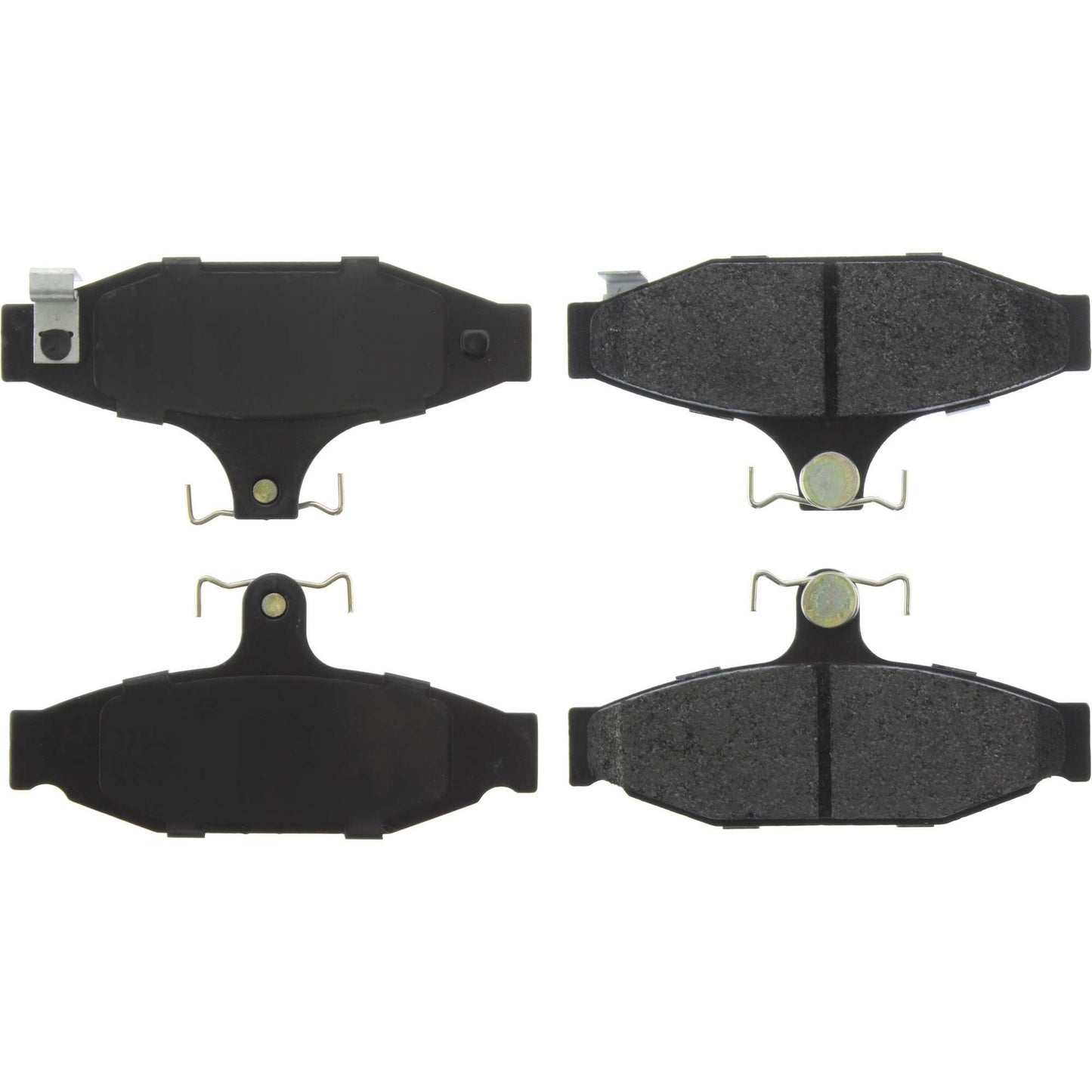 Centric Parts Disc Brake Pad Set Posi Quiet Extended Wear with Shims and Hardware for 1997-1985 Chevrolet Camaro, 1996-1988 Corvette, 1997-1988 Pontiac Firebird 106.04130