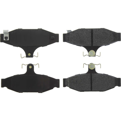 Centric Parts Disc Brake Pad Set Posi Quiet Extended Wear with Shims and Hardware for 1997-1985 Chevrolet Camaro, 1996-1988 Corvette, 1997-1988 Pontiac Firebird 106.04130