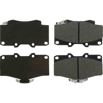 Centric Parts Disc Brake Pad Set Posi Quiet Extended Wear with Shims and Hardware for 2002-1996 Toyota 4Runner 2009-2004 Hilux 2004-1995 Tacoma 106.04360