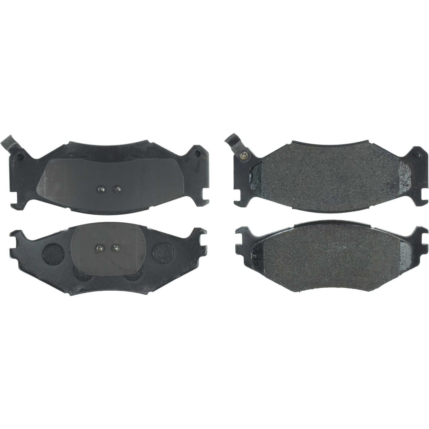 Centric Parts Disc Brake Pad Set Long Wearing Semi-Metallic with 100% Scorched and Shimmed for Noise Elimination