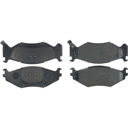 Centric Parts Disc Brake Pad Set Long Wearing Semi-Metallic with 100% Scorched and Shimmed for Noise Elimination
