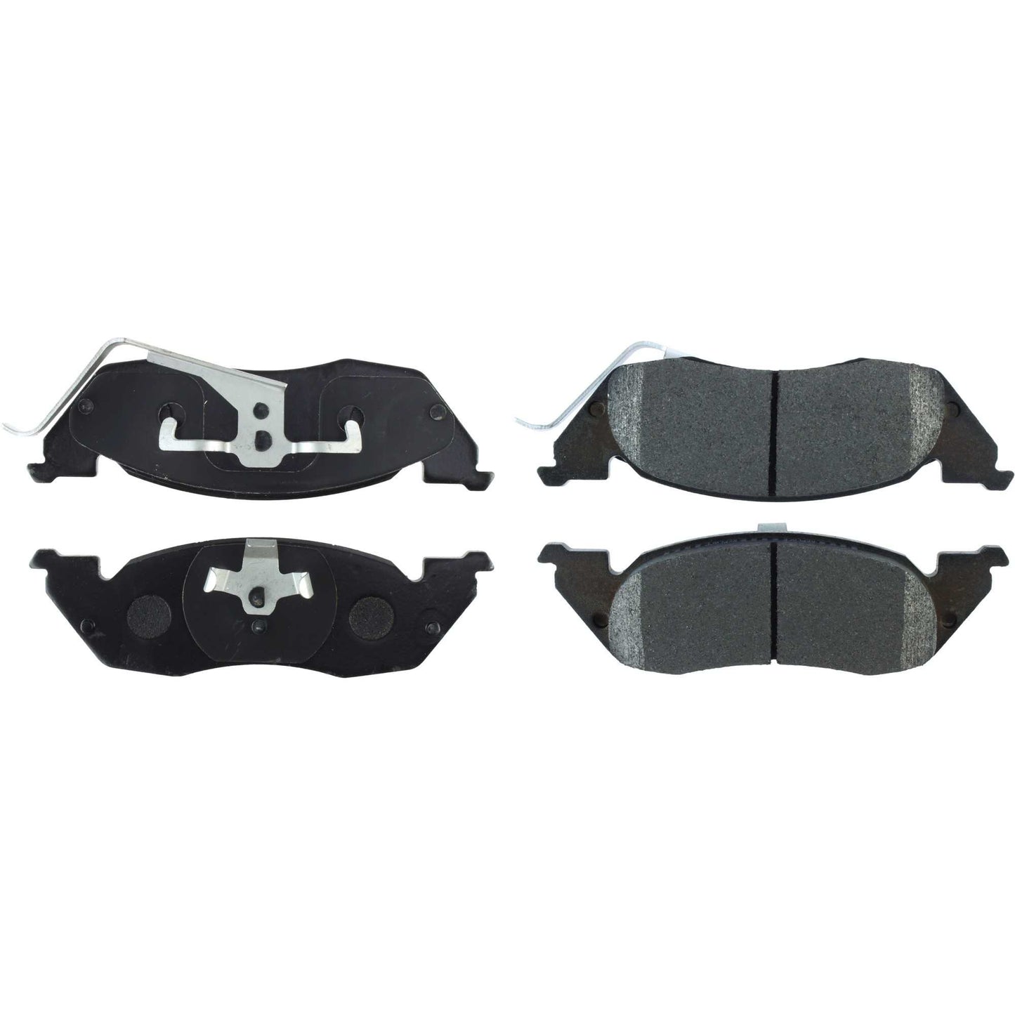 Centric Parts Disc Brake Pad Set Long wearing Semi-Metallic friction formula with Posi Quiet for heavy duty applications 106.05291