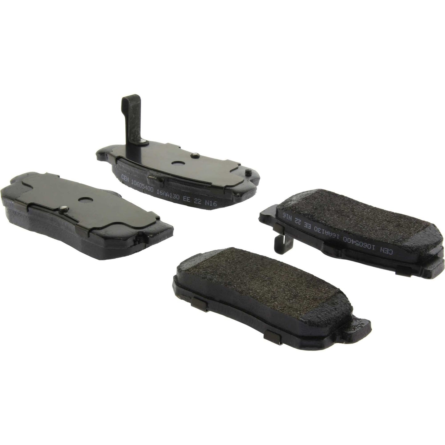 Centric Parts Disc Brake Pad Set Long wearing Semi-Metallic friction formula with 100% shimmed and scorched for easy bed-in 106.05400