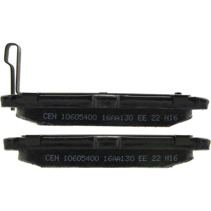 Centric Parts Disc Brake Pad Set Long wearing Semi-Metallic friction formula with 100% shimmed and scorched for easy bed-in 106.05400
