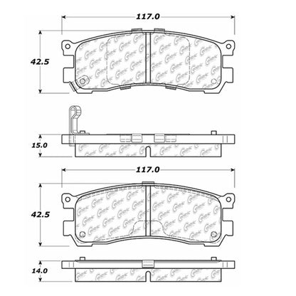 Centric Parts Disc Brake Pad Set 106.05530