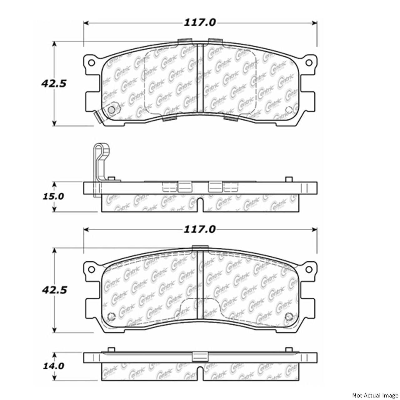 Centric Parts Disc Brake Pad Set 106.05530
