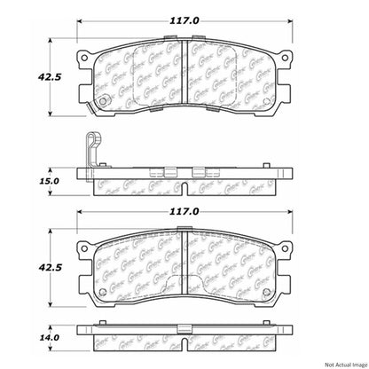 Centric Parts Disc Brake Pad Set 106.05530
