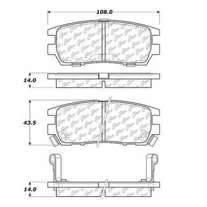 Centric Parts Disc Brake Pad Set 106.05670