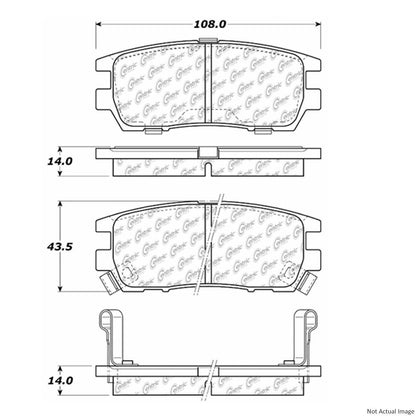 Centric Parts Disc Brake Pad Set 106.05670