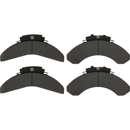 Centric Parts Disc Brake Pad Set Posi Quiet Heavy Duty 28K with Shims for 1986-1990 Mack CF DM DMM Prevost High Decker Le Mirage Shell 106.05750