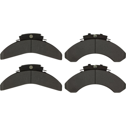 Centric Parts Disc Brake Pad Set Posi Quiet Heavy Duty 28K with Shims for 1986-1990 Mack CF DM DMM Prevost High Decker Le Mirage Shell 106.05750