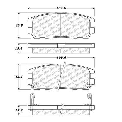 Centric Parts Disc Brake Pad Set for 106.05800