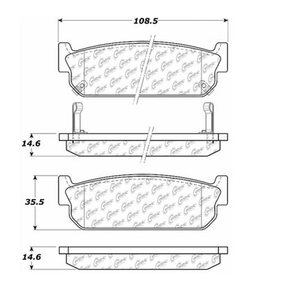 Centric Parts Disc Brake Pad Set