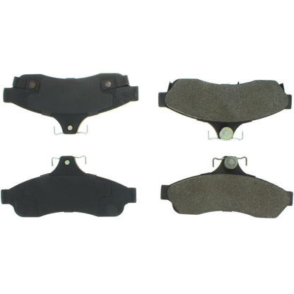 Centric Parts Disc Brake Pad Set Posi Quiet Extended Wear with Shims and Hardware for 1994-1996 Chevrolet Caprice Impala 106.06280