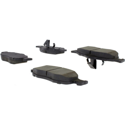 Centric Parts Disc Brake Pad Set Posi Quiet Extended Wear with Shims and Hardware for 1995-2000 Ford Contour Mystique 2002-1999 Mercury Cougar 106.06480