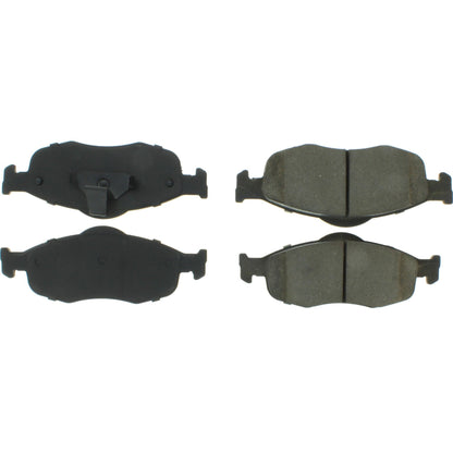 Centric Parts Disc Brake Pad Set Posi Quiet Extended Wear with Shims and Hardware for 1995-2000 Ford Contour Mystique 2002-1999 Mercury Cougar 106.06480