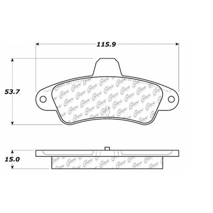 Centric Parts Disc Brake Pad Set 106.06610