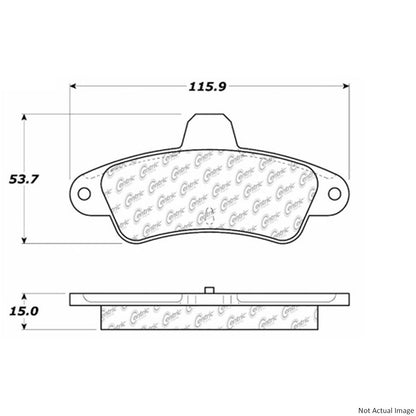 Centric Parts Disc Brake Pad Set 106.06610
