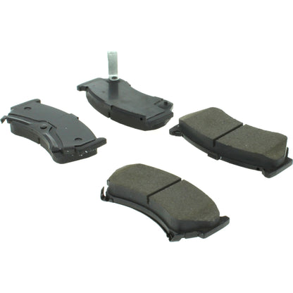 Centric Parts Disc Brake Pad Set Posi Quiet Extended Wear with Shims and Hardware for Nissan 200SX 1998-1995 Lucino 2000-1996 Sentra 1999-1995 106.06680